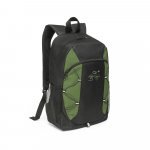 LIMA. Mochila em 600D com detalhes em ripstop colorido (16 L) - Verde escuro