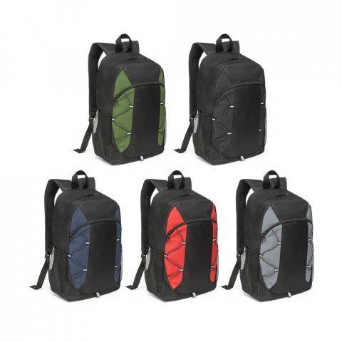 LIMA. Mochila em 600D com detalhes em ripstop colorido (16 L)