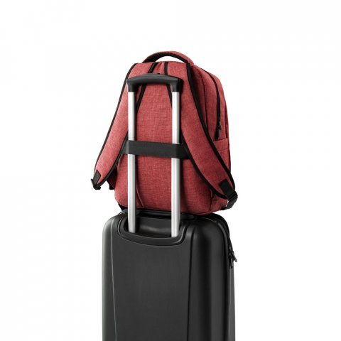 ANTWERP. Mochila para notebook (15") em 600D de alta densidade (17 L) - Vermelho