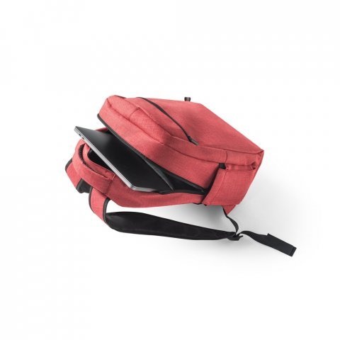 ANTWERP. Mochila para notebook (15") em 600D de alta densidade (17 L) - Vermelho
