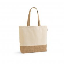 MALDIVAS CASUAL. Sacola em 70% algod&atilde;o reciclado e 30% poli&eacute;ster reciclado (220 g/m&sup2;) com base em juta