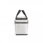 VENEZA. Sacola t&eacute;rmica em poli&eacute;ster reciclado 600D com isolamento em PEVA 9.5 L - Branco
