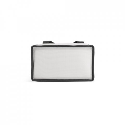 VENEZA. Sacola t&eacute;rmica em poli&eacute;ster reciclado 600D com isolamento em PEVA 9.5 L - Branco