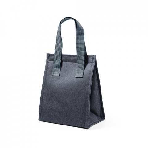 ALBANIA. Bolsa t&eacute;rmica em 300D de alta densidade 2.5 L - Cinza escuro