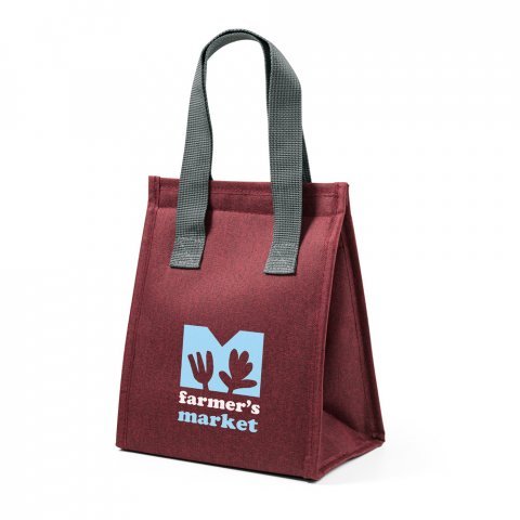 ALBANIA LARGE. Bolsa t&eacute;rmica em 300D de alta densidade  6 L - Vermelho
