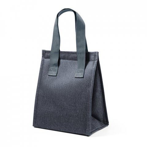 ALBANIA LARGE. Bolsa t&eacute;rmica em 300D de alta densidade  6 L - Cinza escuro
