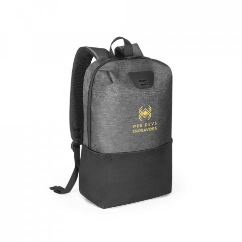 DOUALA. Mochila para notebook (15.6") em 300D 2Tone de alta densiade 2Tone em nylon (17 L) - Preto