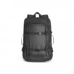KAMPALA. Mochila para notebook (17.3") em 900D poli&eacute;ster reciclado de alta densidade com revestimento resistente &agrave; agua  (21 L) - Preto