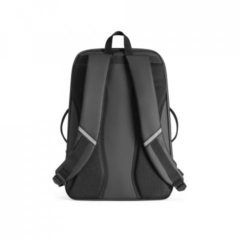 KAMPALA. Mochila para notebook (17.3") em 900D poli&eacute;ster reciclado de alta densidade com revestimento resistente &agrave; agua  (21 L) - Preto
