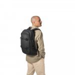 KAMPALA. Mochila para notebook (17.3") em 900D poli&eacute;ster reciclado de alta densidade com revestimento resistente &agrave; agua  (21 L) - Preto