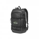 KAMPALA. Mochila para notebook (17.3") em 900D poli&eacute;ster reciclado de alta densidade com revestimento resistente &agrave; agua  (21 L) - Preto