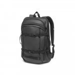 KAMPALA. Mochila para notebook (17.3") em 900D poli&eacute;ster reciclado de alta densidade com revestimento resistente &agrave; agua  (21 L) - Preto