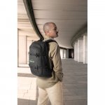 KAMPALA. Mochila para notebook (17.3") em 900D poli&eacute;ster reciclado de alta densidade com revestimento resistente &agrave; agua  (21 L)
