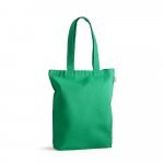 PRAGA. Sacola em 70% algod&atilde;o reciclado e 30% poli&eacute;ster reciclado (220g/m&sup2;) sem tingimento - Verde