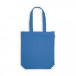 PRAGA. Sacola em 70% algod&atilde;o reciclado e 30% poli&eacute;ster reciclado (220g/m&sup2;) sem tingimento - Azul royal