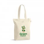 CAMPINAS. Sacola 100% algod&atilde;o reciclado (220 g/m&sup2;) - Natural claro