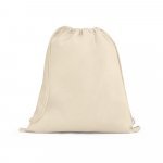 MAIORCA. Sacola tipo mochila em 100% algod&atilde;o reciclado (180 g/m&sup2;) - Natural claro