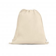 MAIORCA. Sacola tipo mochila em 100% algod&atilde;o reciclado (180 g/m&sup2;)