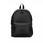 ROSARIO. Mochila em poli&eacute;ster reciclado 600D com bolso frontal espa&ccedil;oso (20 L) - Preto