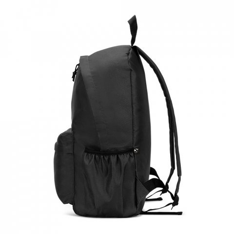 ROSARIO. Mochila em poli&eacute;ster reciclado 600D com bolso frontal espa&ccedil;oso (20 L) - Preto