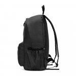 ROSARIO. Mochila em poli&eacute;ster reciclado 600D com bolso frontal espa&ccedil;oso (20 L) - Preto