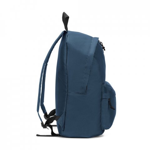 ROSARIO. Mochila em poli&eacute;ster reciclado 600D com bolso frontal espa&ccedil;oso (20 L) - Azul