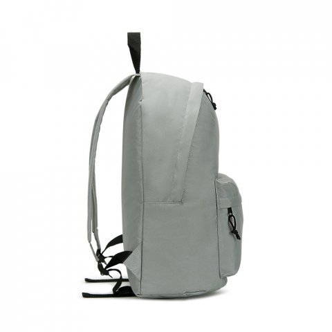 ROSARIO. Mochila em poli&eacute;ster reciclado 600D com bolso frontal espa&ccedil;oso (20 L) - Cinza claro