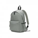 ROSARIO. Mochila em poli&eacute;ster reciclado 600D com bolso frontal espa&ccedil;oso (20 L) - Cinza claro