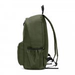 ROSARIO. Mochila em poli&eacute;ster reciclado 600D com bolso frontal espa&ccedil;oso (20 L) - Verde escuro