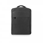 COVENTRY. Mochila, totalmente almofadada, para notebook (15.6") em poli&eacute;ster reciclado 300D de alta densidade (18 L) - Cinza escuro