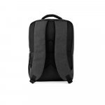 COVENTRY. Mochila, totalmente almofadada, para notebook (15.6") em poli&eacute;ster reciclado 300D de alta densidade (18 L) - Cinza escuro