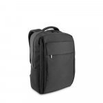COVENTRY. Mochila, totalmente almofadada, para notebook (15.6") em poli&eacute;ster reciclado 300D de alta densidade (18 L) - Cinza escuro