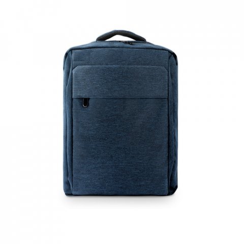 COVENTRY. Mochila, totalmente almofadada, para notebook (15.6") em poli&eacute;ster reciclado 300D de alta densidade (18 L) - Azul marinho