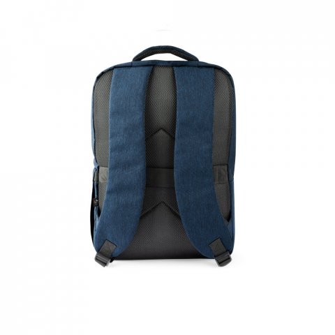 COVENTRY. Mochila, totalmente almofadada, para notebook (15.6") em poli&eacute;ster reciclado 300D de alta densidade (18 L) - Azul marinho
