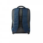 COVENTRY. Mochila, totalmente almofadada, para notebook (15.6") em poli&eacute;ster reciclado 300D de alta densidade (18 L) - Azul marinho
