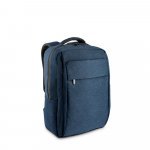 COVENTRY. Mochila, totalmente almofadada, para notebook (15.6") em poli&eacute;ster reciclado 300D de alta densidade (18 L) - Azul marinho