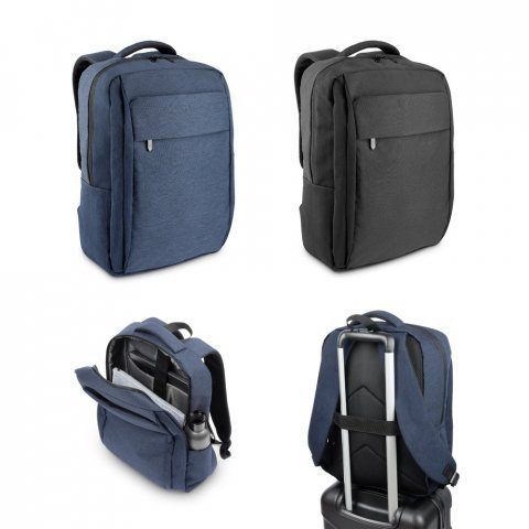 COVENTRY. Mochila, totalmente almofadada, para notebook (15.6") em poli&eacute;ster reciclado 300D de alta densidade (18 L)