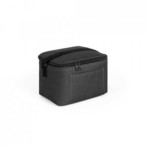 CANCUN. Cooler. Bolsa t&eacute;rmica em poli&eacute;ster reciclado 600D com interior forrado em PEVA 7 L - Preto