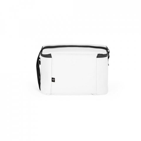 CANCUN. Cooler. Bolsa t&eacute;rmica em poli&eacute;ster reciclado 600D com interior forrado em PEVA 7 L - Branco