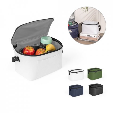 CANCUN. Cooler. Bolsa t&eacute;rmica em poli&eacute;ster reciclado 600D com interior forrado em PEVA 7 L