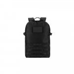 EDINBURGH BPACK. Mochila estilo militar em poli&eacute;ster reciclado 600D de alta densidade, com bolso para notebook (17.3") 21 L - Preto