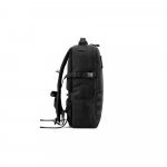 EDINBURGH BPACK. Mochila estilo militar em poli&eacute;ster reciclado 600D de alta densidade, com bolso para notebook (17.3") 21 L - Preto