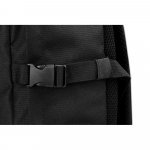 EDINBURGH BPACK. Mochila estilo militar em poli&eacute;ster reciclado 600D de alta densidade, com bolso para notebook (17.3") 21 L - Preto