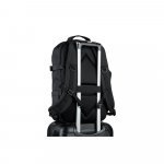 EDINBURGH BPACK. Mochila estilo militar em poli&eacute;ster reciclado 600D de alta densidade, com bolso para notebook (17.3") 21 L - Preto
