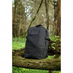 EDINBURGH BPACK. Mochila estilo militar em poli&eacute;ster reciclado 600D de alta densidade, com bolso para notebook (17.3") 21 L