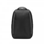YANGON BPACK. Mochila antirroubo com bolso para notebook (17.3"), em poli&eacute;ster reciclado 600D twill, resistente &agrave; &aacute;gua (20 L) - Preto