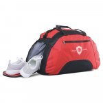 FIT. Bolsa esportiva em 600D com fundo em placa semi-r&iacute;gida (30 L) - Vermelho