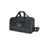 ZIPPERS SPORT. Bolsa esportiva executivo em 840D jacquard e 300D com interior forrado (30 L) - Preto