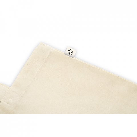 LEON. Sacola 100% algod&atilde;o org&acirc;nico (140 g/m&sup2;) - Natural claro