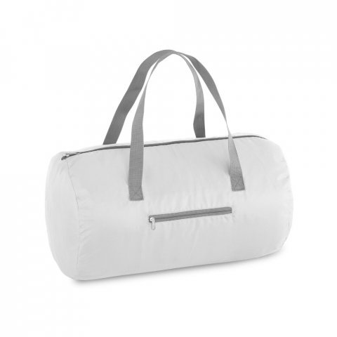 TORONTO. Sacola esportiva, dobr&aacute;vel, em 210D ripstop (17 L) - Branco